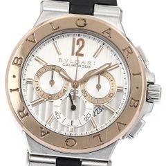 ブルガリ BVLGARI DGP42SGCH ディアゴノ カリブロ303 クロノグラフ 自動巻き メンズベルト訳あり_867330