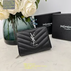 未使用☆ 新品 YSL Yves saint Laurentイヴ イヴサンローラン 折り財布 小銭入れ