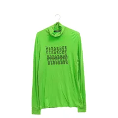 RAF SIMONS (ラフシモンズ) 21SS Print Sous Pull DISORDER プリント ハイネック ロングスリーブ 長袖Tシャツ グリーン 211-M149のサムネイル