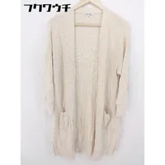 ◇ GLOBAL WORK グローバル ワーク 長袖 ロングカーディガン サイズM ライトベージュ レディース 【中古】 【1102110001911】