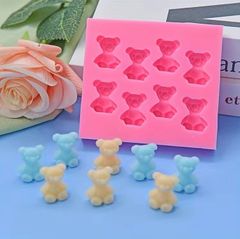 新品　ミニミニ　テディベア　製氷器　シリコン　チョコ　グミ　氷　アイストレー　調理器具　製菓　3枚セット　D725