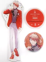 【中古】雑貨 セラフ・ダズルガーデン アクリルスタンド＆缶バッジセット 「バーチャルYouTuber にじさんじ」 VOLTACTION Half Anniversary