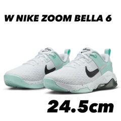 W NIKE ZOOM BELLA 6 ナイキ ウィメンズ ズーム ベラ 6 WHITE/BLACK-JADE ICE DR5720 103 24.5cm
