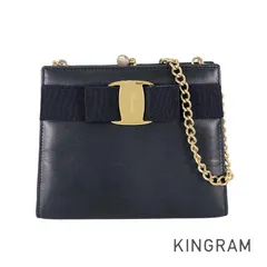 サルヴァトーレフェラガモ Salvatore Ferragamo ヴァラ レザー ショルダーバッグ st【中古】