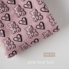 pink bear knit ピンクベアニット　韓国生地