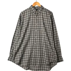 古着 ラルフローレン Ralph Lauren BLAKE 長袖 ボタンダウンチェックシャツ メンズL相当/eaa546836