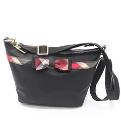 良品 ブルーレーベル クレストブリッジ ブラックカラー ナイロン レディース ショルダーバッグ  2000000 NSK KTU