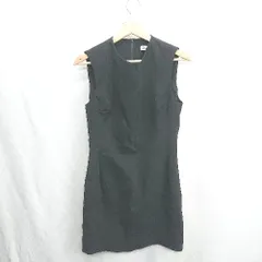 ◇ ⊂Φ ZARA ザラ ノースリーブ ひざ丈 ワンピース サイズS ブラック レディース E  【1410100048106】