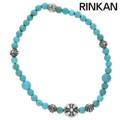 クロムハーツ  4mm BEAD/4mmビーズブレス BEAD4mmターコイズビーズブレスレット メンズ