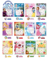 【在庫処分】BWANY 12セット 可愛い ディズニー ネイルステッカー ネイルシール 防水3Dネイルデコレーション用 女の子、子供用 極薄 こどもネイルステッカー かわいい DIYネイルツール