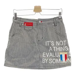 サイズ：11 LE COQ GOLF ルコックゴルフ  ストレッチスカート ストライプ柄 グレー系 [240101468444] ゴルフウェア レディース ストスト