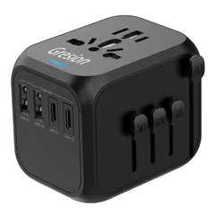 新品 Gresion 変換プラグ 海外旅行 マルチ変換プラグ 旅行 変圧器 便利グッズ 旅行用電源変換プラグ Macbook iPad iPhone Android Airpods Switch用 トラベル 出張 コンセント 全世界対応 韓国 台湾 タイ AU