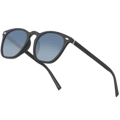 [Uacllcau] 調光 偏光サングラス メンズ レディース - 紫外線カット 色眼鏡 色が変わるサングラス ゴルフ 運転用 釣り ランニング 野球 薄い色 カラーレンズ (グラデーションブルー)