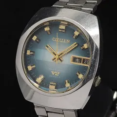 CITIZEN 70sシチズンセブンスターV2ブルーダイヤル腕時計修理用ジャンク品　K679