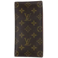 ルイ・ヴィトン Louis Vuitton ポルトバルール カルトクレディ 札入れ カード入れ 二つ折り 長財布 モノグラム ブラウン M61823 レディース 【中古】