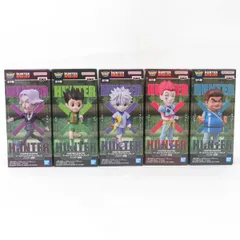 中古 未開封品 ワールドコレクタブルフィギュア HUNTER×HUNTER ハンター×ハンター ゴン/キルア/ヒソカ/トンパ/サトツ 5体セット pr00625
