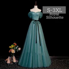 イブニングドレス グリーン 緑 ドレス パーティードレス ナイトドレス 結婚式 大きいサイズ 謝恩会 S M L XL LL 2XL XXL 3XL XXXL 紐タイプ シンプル パーティー 姫系 プリンセス 豪華 発表会 ロング丈 ガーリー