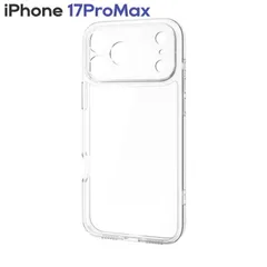 エレコム iPhone17ProMax ケース ハイブリッド カバー 衝撃吸収 磁気吸着対応メタルステッカー付 ストラップホール付 極限保護 クリア PM-A25DHVCKKCR 【５営業日以内発送】 【定形外郵便にて発送】