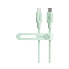 （まとめ） アンカージャパン ANKER 543 エコフレンドリーUSB-C＆USB-C ケーブル 0.9m グリーン A80E1N61 1本 【×2セット】