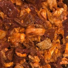 やみつきピリ辛ミックスホルモン1kg  スタミナ　焼肉フェア　国産　赤字覚悟　肉