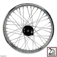21インチ　ミニドラムホイールセット　21X1.85IN　クローム