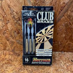 イングランド製 未使用 Harrows CLUB BRASS 16G SOFTIP DARTS クラブブラス 16G ソフトチップ ダーツ darts ハローズ MADE IN ENGLAND