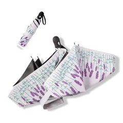 【2022年登場】 日傘 軽量 完全遮光 遮光率100% 遮蔽率100% 晴雨兼用 傘 1級遮光 撥水 レディース 折りたたみ傘 雨傘 メンズ 紫外線カット UVカット 折り畳み傘 コンパクト 旅行 ブランド 女友達 母 女性 (グレーの草) 1