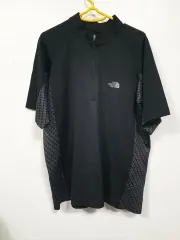 THE NORTH FACE(ザ・ノース・フェイス) ブラック ハーフジップアップ 半袖 Tシャツ 100 サイズ