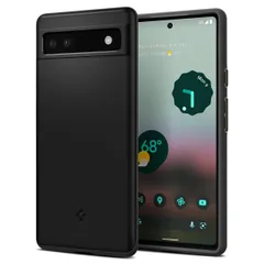 【人気商品】ACS04473 シン・フィット (ブラック) マット仕上げ シンプル 指紋防止 軽量 薄型カバー 擦り傷防止 レンズ保護 薄型 ケース Pixel6a Spigen