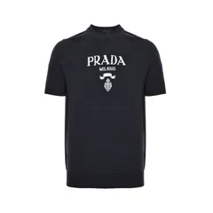 【今日特価】Prada 25ss クラシックロゴジャガードニット T シャツ