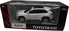 TOYOTA RAV4 1/24スケール 白 DIECAST ダイキャスト ミニカー プルバック機能付き 完成品