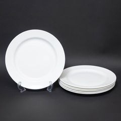 ウェッジウッド ホワイトコノート 25cmプレート（6枚セット）