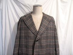 英国製ビンテージ Aquascutum チェックツイード チェスターコート 40