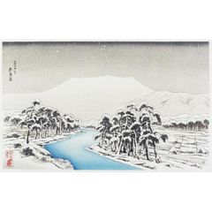 真作/毛利梅友/鴨東新緑之図/桐共箱付/布袋屋掛軸HE-525 - メルカリ