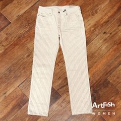 春夏/DIESEL/24インチ/パンツ 00SMTJ-0855R  ストライプ ストレート ディーゼル 新品/アイボリー/ky655/