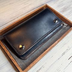 【トラッカーウォレット ロング 3層】クロムエクセル 茶芯 TALON シルバー