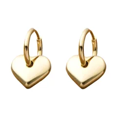 【ゴールド × ピアス】[Cream dot. クリームドット公式] ピアス レディースステンレス製 フープ 金属アレルギー つけっぱなし サージカルステンレス フープ 中折れ キャッチレス 2way ハート メタル 取り外し 大人