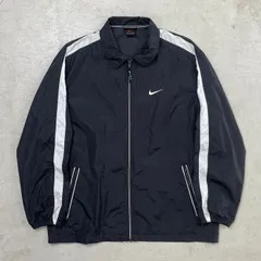 90年代~00年代 NIKE ナイキ ナイロンジャケット トラックジャケット スウォッシュロゴ メンズ2XL相当 【SS2506】