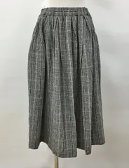 プリット prit ロングスカート ONE SIZE グレー系 麻100% 日本製 未使用 2506WT080