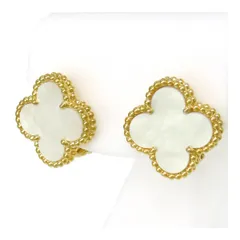 ヴァンクリーフ＆アーペル ヴィンテージ アルハンブラ ピアス VCARA44100 Au750 (K18YG) レディース Van Cleef & Arpels【中古】 【ジュエリー】のサムネイル