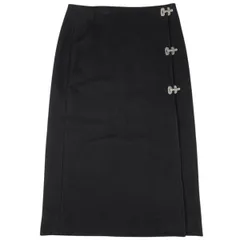 セリーヌ CELINE ラップスカート ミモレ丈 タイト ボトムス スカート ウール ブラック レディース 【中古】のサムネイル