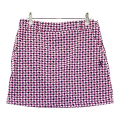 サイズ：M ADMIRAL アドミラル  インナー付 ストレッチスカート 千鳥柄 パープル系 [240101359970]# ゴルフウェア レディース ストスト