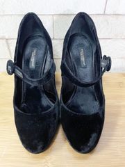 ★D&G ドルチェ&ガッバーナ Dolce&Gabbana パンプス ハイヒール ツイード チェック 36 レディース (他189)