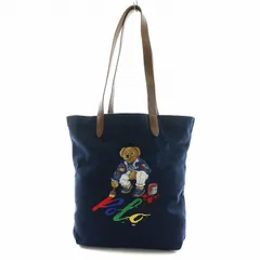 良品✨ポロラルフローレン ハンドバッグ ポロベア刺繍 完売品 キャンバス 希少 良品✨ポロラルフローレン ハンドバッグ ポロベア刺繍 完売品