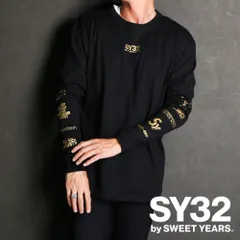 【SY32 by SWEET YEARS/エスワイサーティトゥバイスィートイヤーズ】LOOSE SILHOUETTE MULTI LOGO L/S TEE / ロングスリーブTシャツ / 13537J【国内正規品】