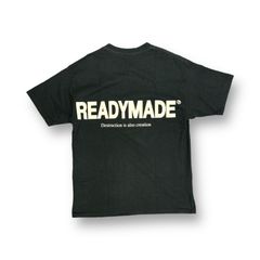 READYMADE 23SS S/S T-SHIRT SMILE / BLK ロゴプリント Tシャツ レディメイド RE-CO-BK-00-00-244 ブラック XL  71404A3