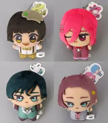 【中古】ぬいぐるみマスコット・ぬいぐるみバッジ 全4種セット 第二弾ちびぐるみvol.2 「ブルーロック×サンリオキャラクターズ」