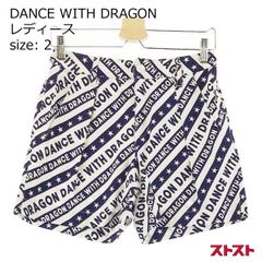 ✨ダンスウィズドラゴン✨ ゴルフパンツ 総柄 スカル 星条旗 サイズ2(M