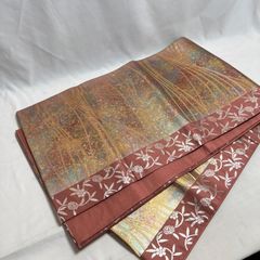 【特価】逸品 美品 正絹 皇金漆宝泊 金銀糸 袋帯 女性 婦人 レディース 和装小物 和装 着物 留袖 訪問着 振袖 浴衣 B102808