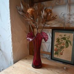 70s 東ドイツ Lauscha Glass ラウシャ ガラス 花瓶 2玉 - メルカリ